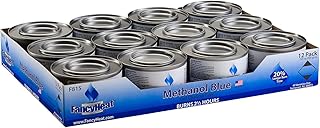 Methanol 7-Ounce Entertainment Cooking Fuel, 12 -Pack Gel Chafing Cans