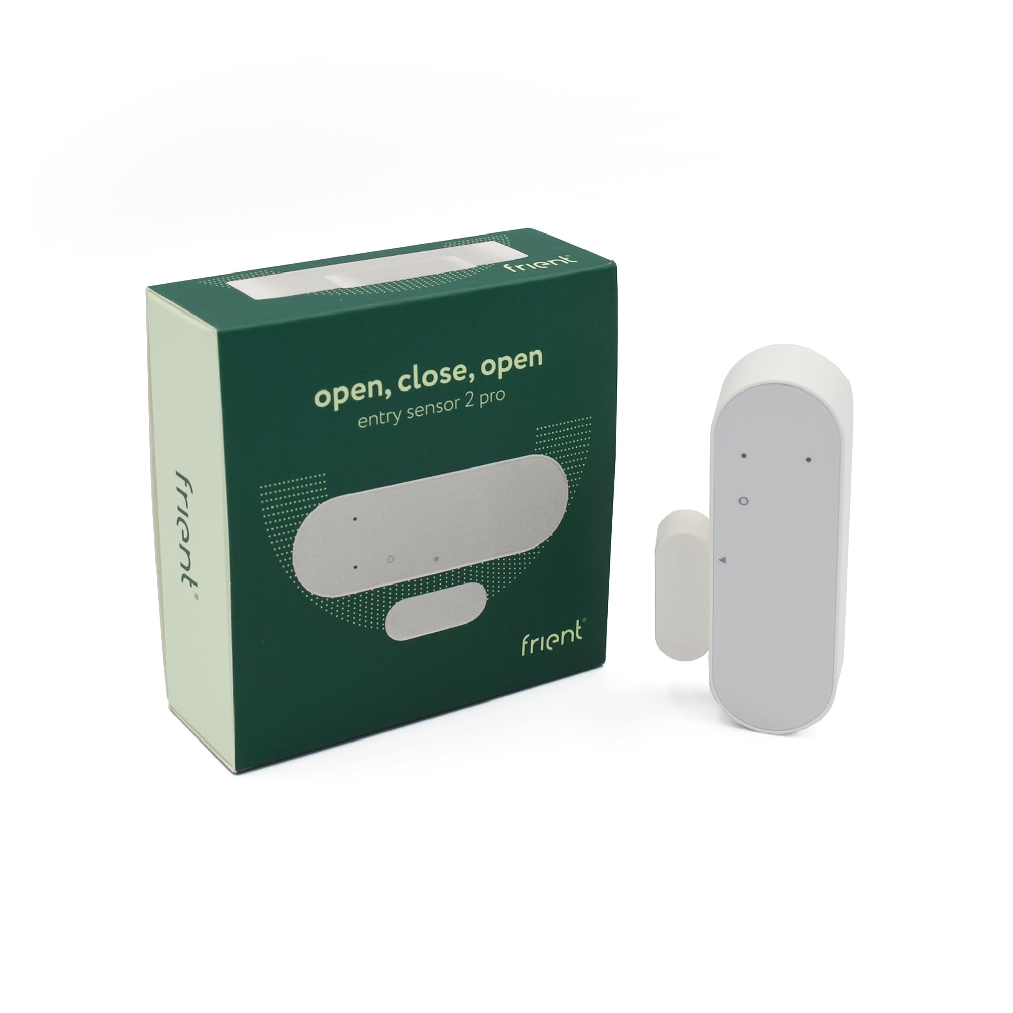 frient Entry Sensor 2 Pro | Czujnik drzwi i okien | Czujnik magnetyczny | Wykrywanie temperatury | Zigbee | Działa z Homey, Home Assistant i SmartThings