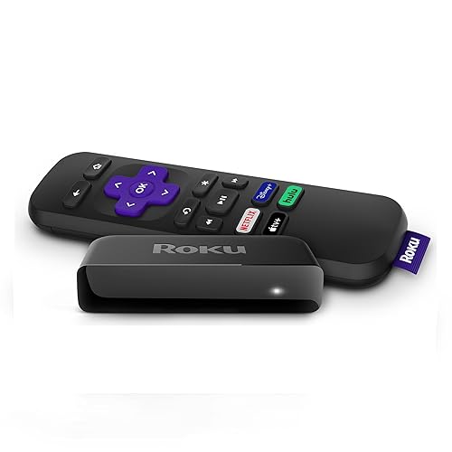Roku Premiere | Reproductor de medios de streaming HD/4K/HDR, control remoto simple y cable HDMI premium, negro