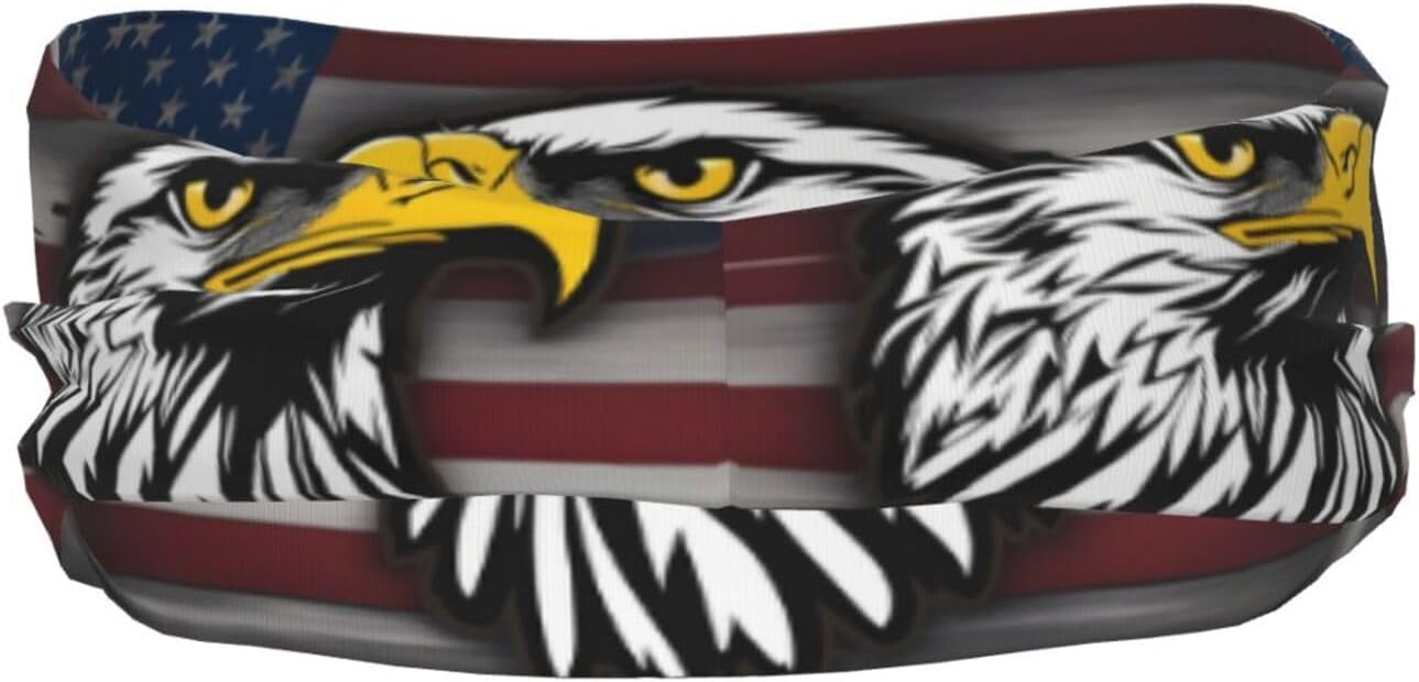 US Army Cool American Flag Eagle Sports Sweatband – Stay Dry & Confident During Every Workout