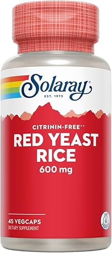 SOLARAY Red Yeast Rice, 600 mg, 45 Count