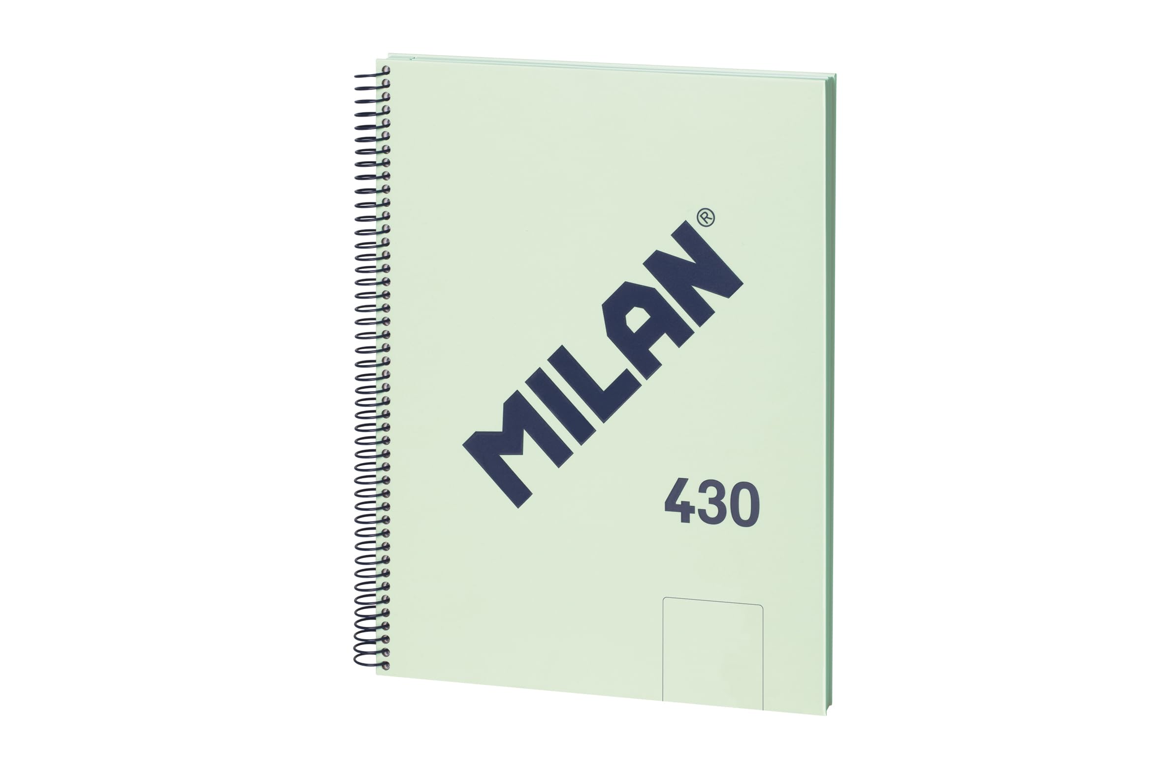 MILAN® A4 Hardcover Spiral Notebook 80 Sheets 95gsm 430 Since 1918 Collection Green