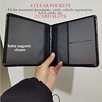 Vista 3 de Soporte para documentos de registro y seguro de automóvil con diamantes de imitación brillantes, diamantes artificiales con purpurina, elementos