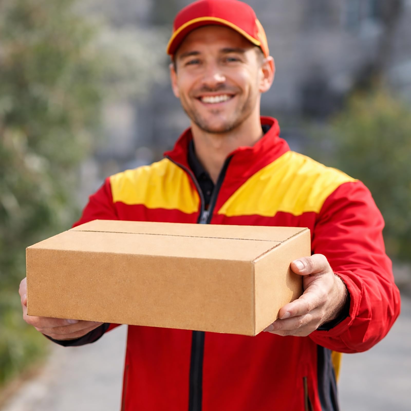 DHL Kleinpaket Karton 350x250x80 mm (ehemals Warenpost national) – Versandkarton klein 35x25x8 cm, Faltkarton FEFCO 0201, Innen 344x244x68 mm - 100 Stück