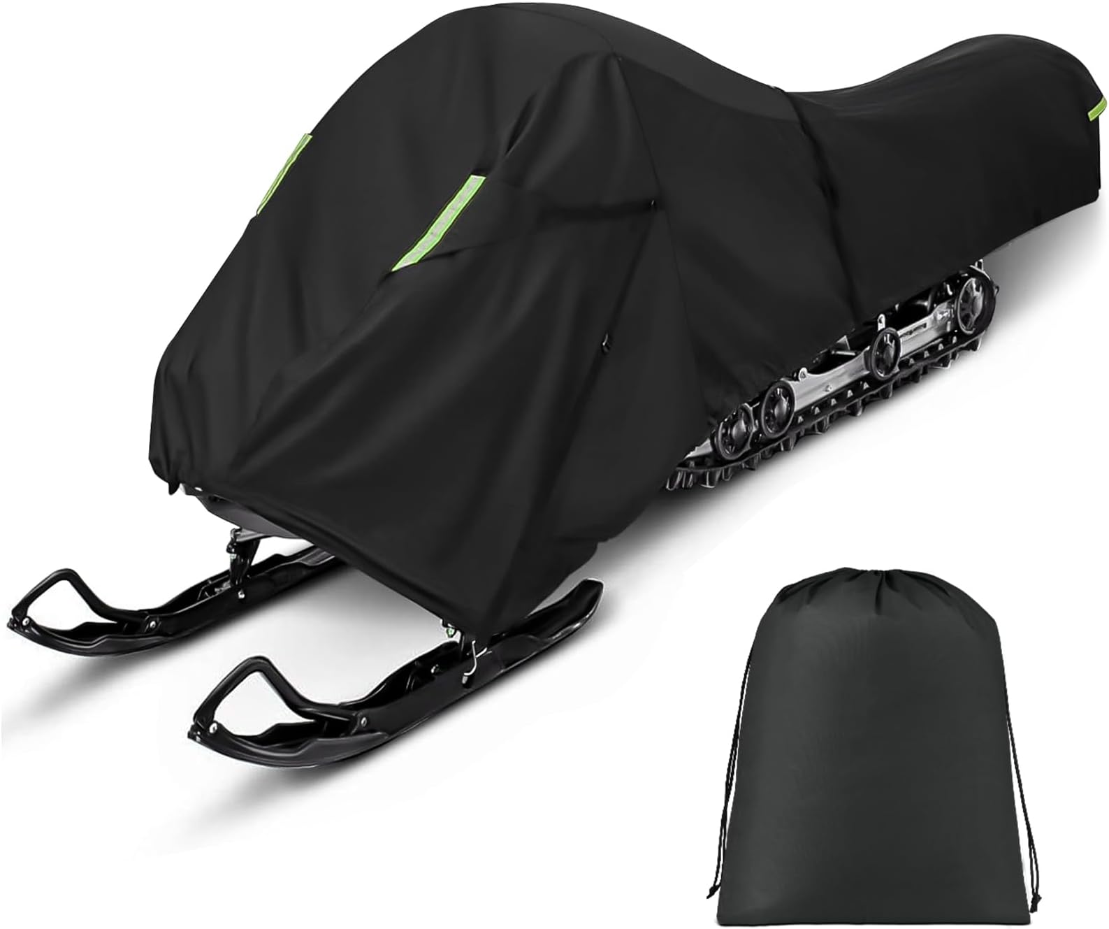 Snowmobile Cover, 420D Waterproof Oxford Fabric Snowmobile Storage Cover, Tear Resistant and UV