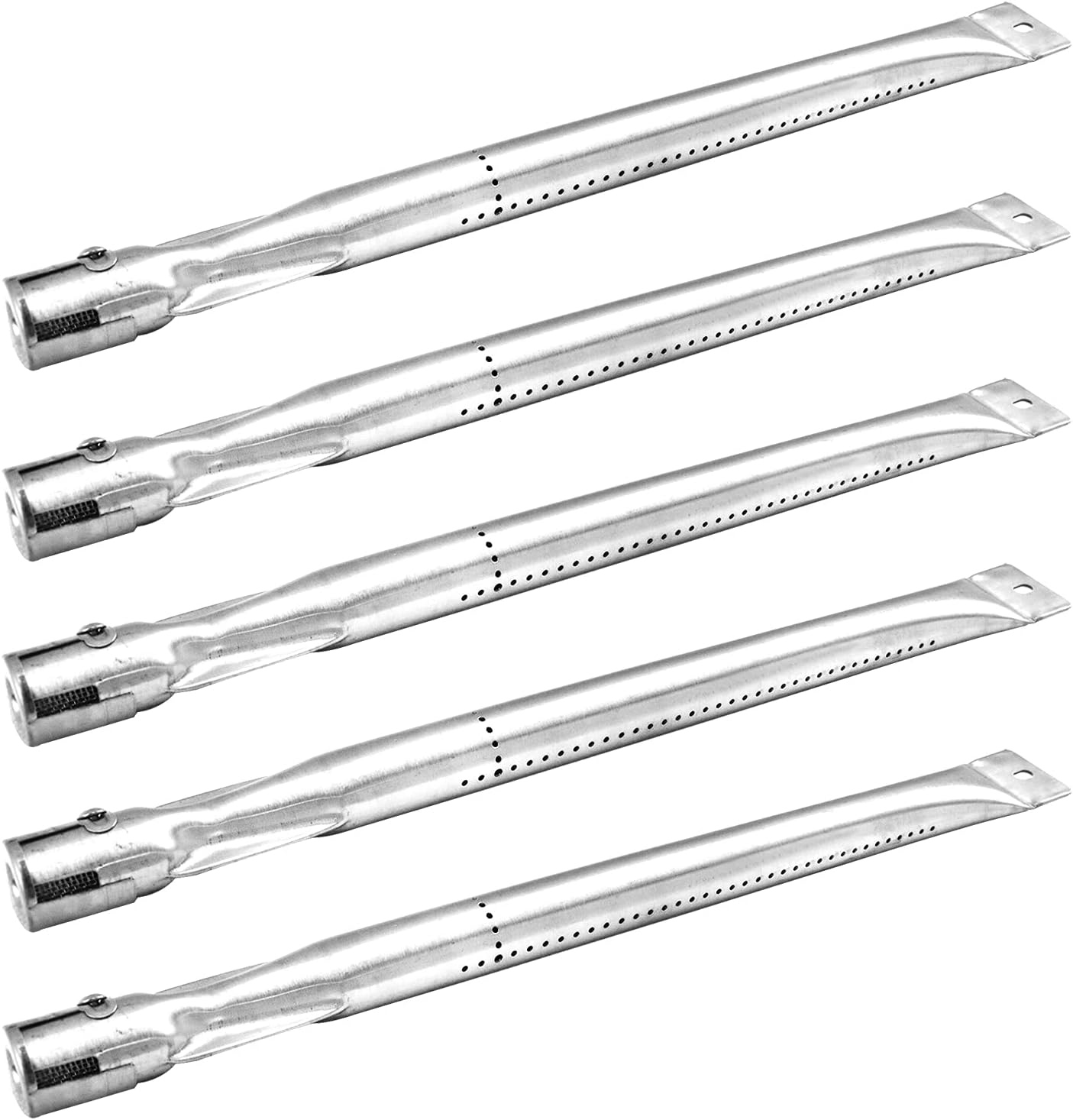 Gas Burners Tube Stainless Steel BBQ Grill Replacement Parts for Kenmore Series Models and Master Forge 3218LT, 3218LTN, L3218, SH3118B 5 Pack Pipe