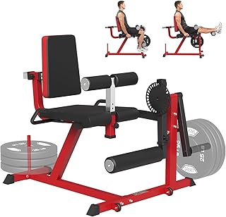 SPART Leg Extension and Leg Curl Machine, Adjustable Plate Loaded Lower Body Special Leg Machine, Leg Rotary Extension Exe...