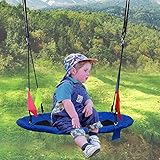 EINFACH ZU MONTIEREN: Die Schaukel kann aufgehängt werden und ist in wenigen Minuten einsatzbereit. Alle Teile der Schaukel sind im Lieferumfang enthalten und lassen sich einfach und schnell zusammenbauen. Die stabile Aufhängung macht es einfach, die Schaukel an Bäumen, Schaukelständern oder stabilen Latten aufzuhängen.
