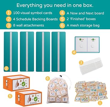 Visual Schedule Chart for Children with Course - Autism ADHD Speech Delay