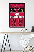 Vista 4 de Trends International Póster de pared de Chicago Bulls Champions de 22.375 x 34 pulgadas