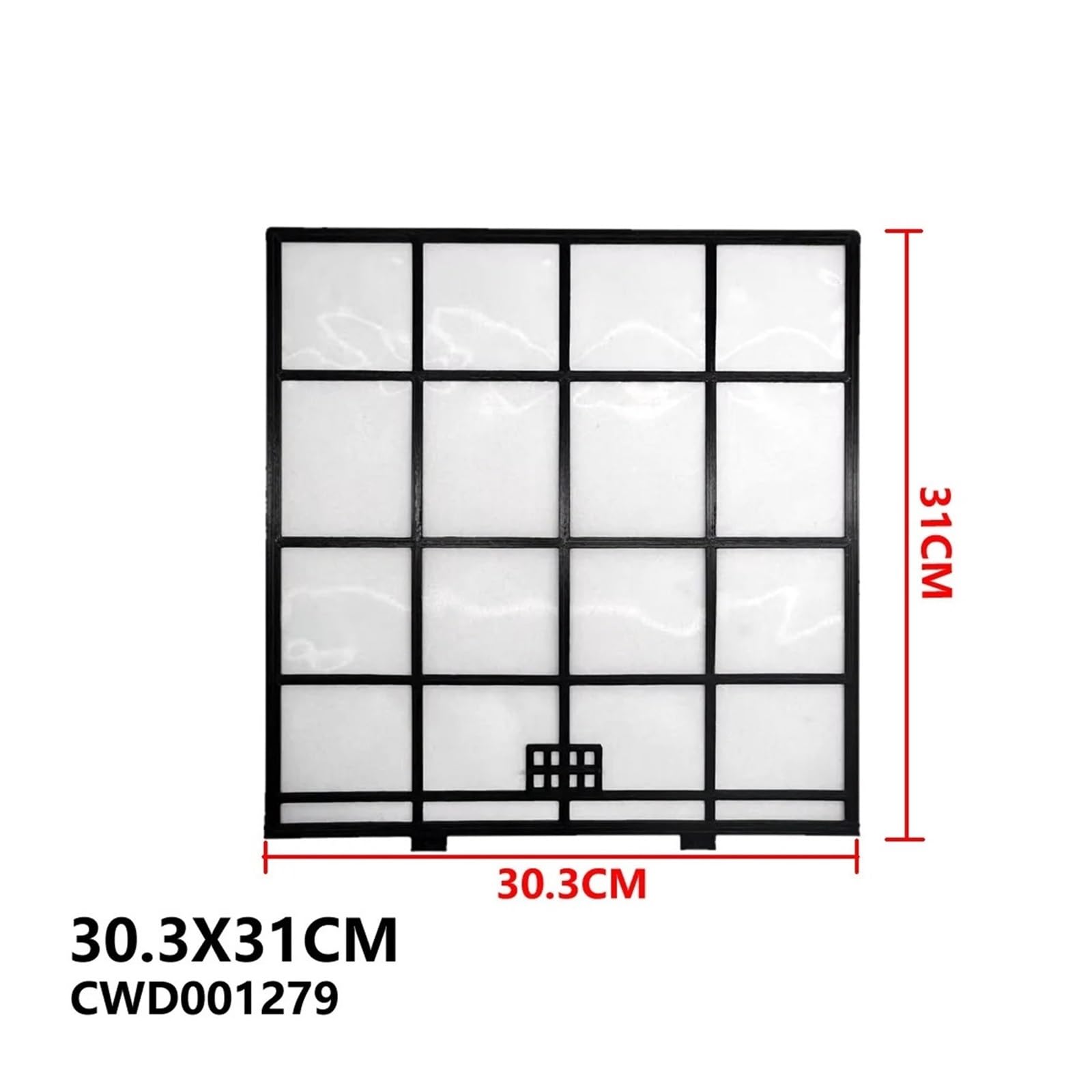 2PCS/SET Filtro, Compatible Con Panasonic, Compatible Con Rasonic, 30.3X31cm CWD001279 Filtro De Aire Acondicionado Piezas De Pantalla De Polvo De Tipo Derramado