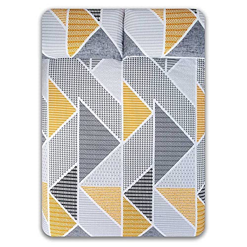 Parure de lit 90 cm en coton polyester gris haute résistance