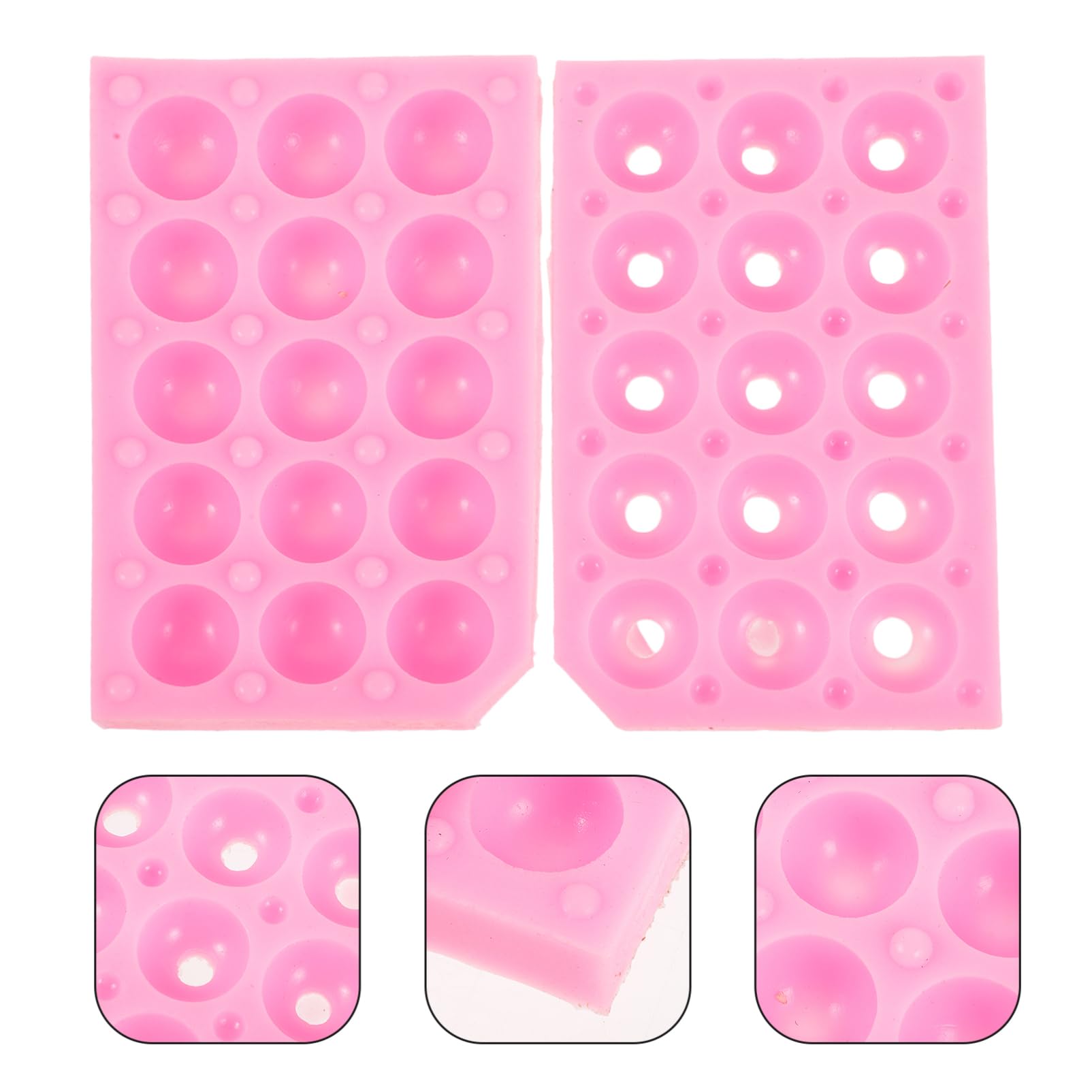 Amosfun 5 Juegos Gastronomía Molecular Molde Foie Gras Francés Accesorios Estaño Mini Gelatina Barra Dulce Moldes Revestimientos Molde Para Mousse Molde Para Galletas Gel De Sílice Rosy
