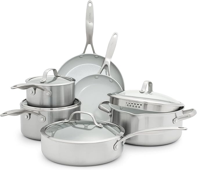 GreenPan Venice Pro Healthy Ceramic Non-Stick 10Pc Cookware Set - Thumbnail 4