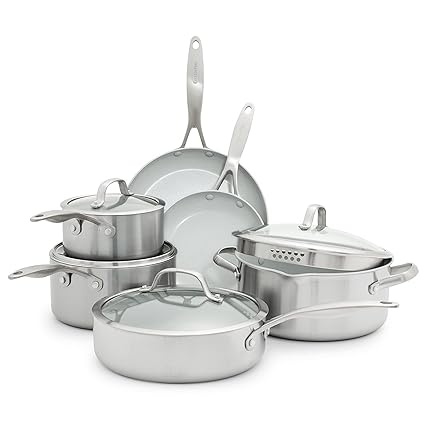 GreenPan Venice Pro Ceramic Non-Stick 10Pc Cookware Set
