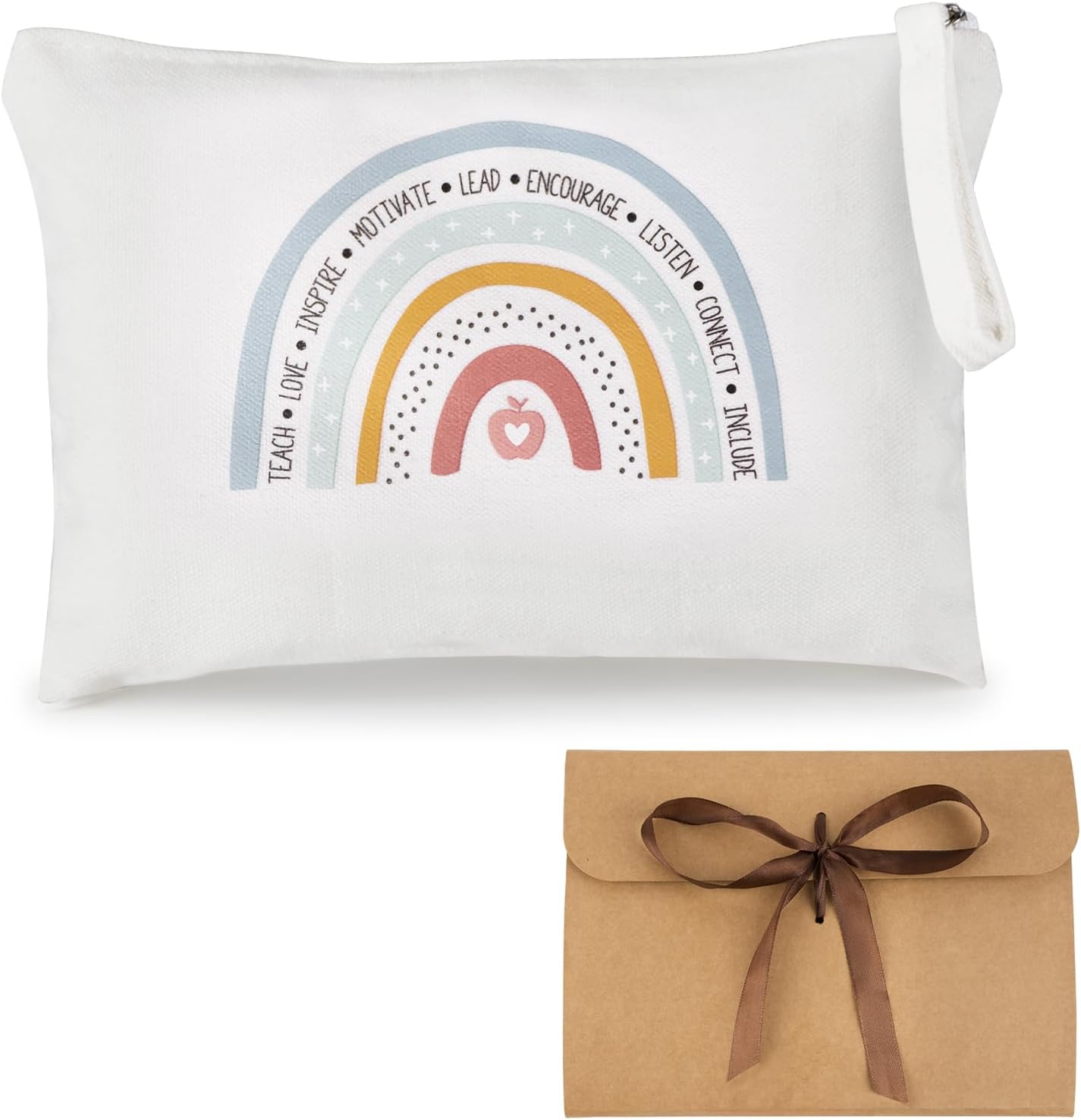 COLOFALLA Pencil Case for Teachers Thank You Teacher Gifts for Women Christmas Birthday Nursery Appreciation Leaving Gifts