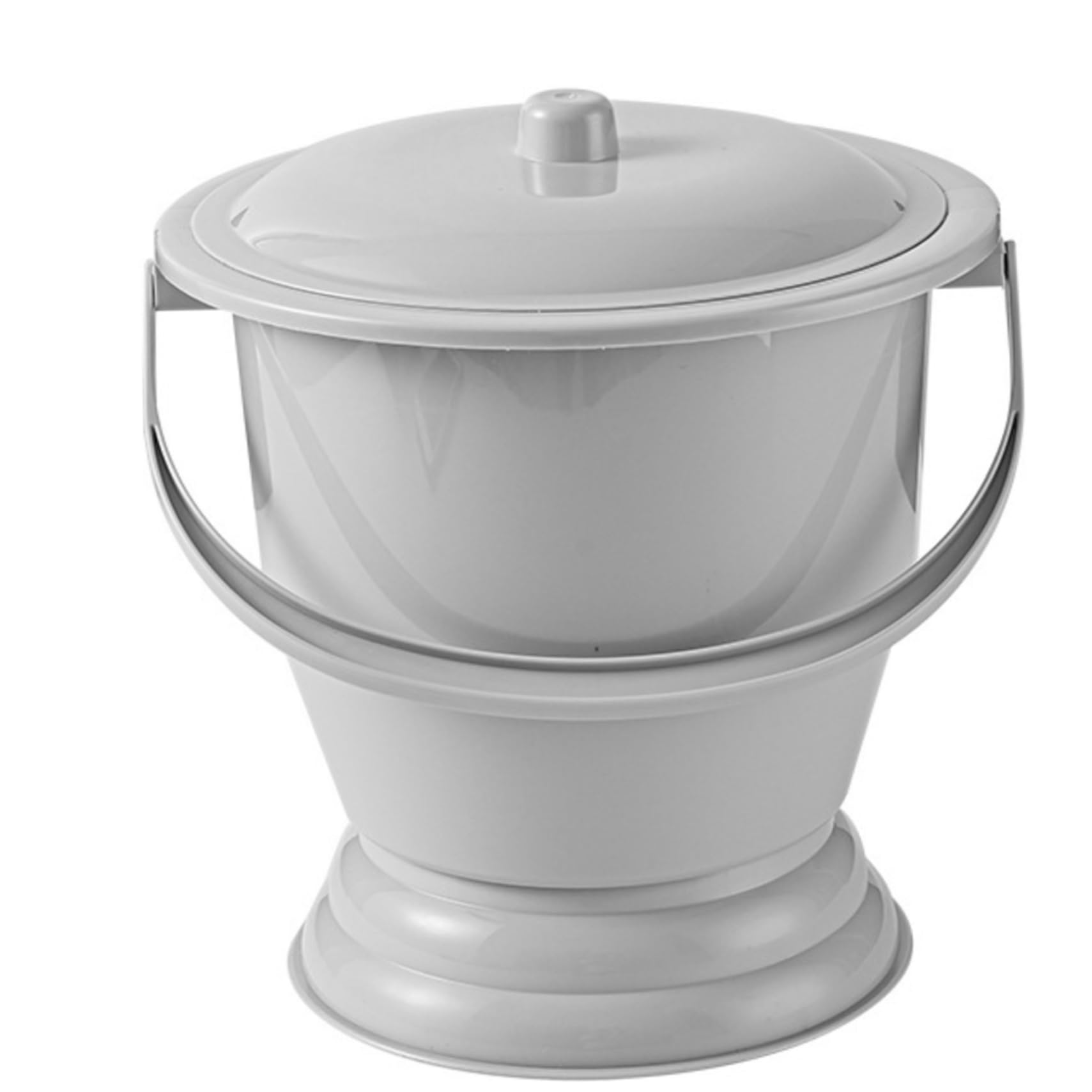 Pot de chambre avec couvercle, anti-poussière, résistant à l'humidité, portable, antidérapant, seau de chevet, crachoir pour maison, camping, voiture, voyage, seau commode