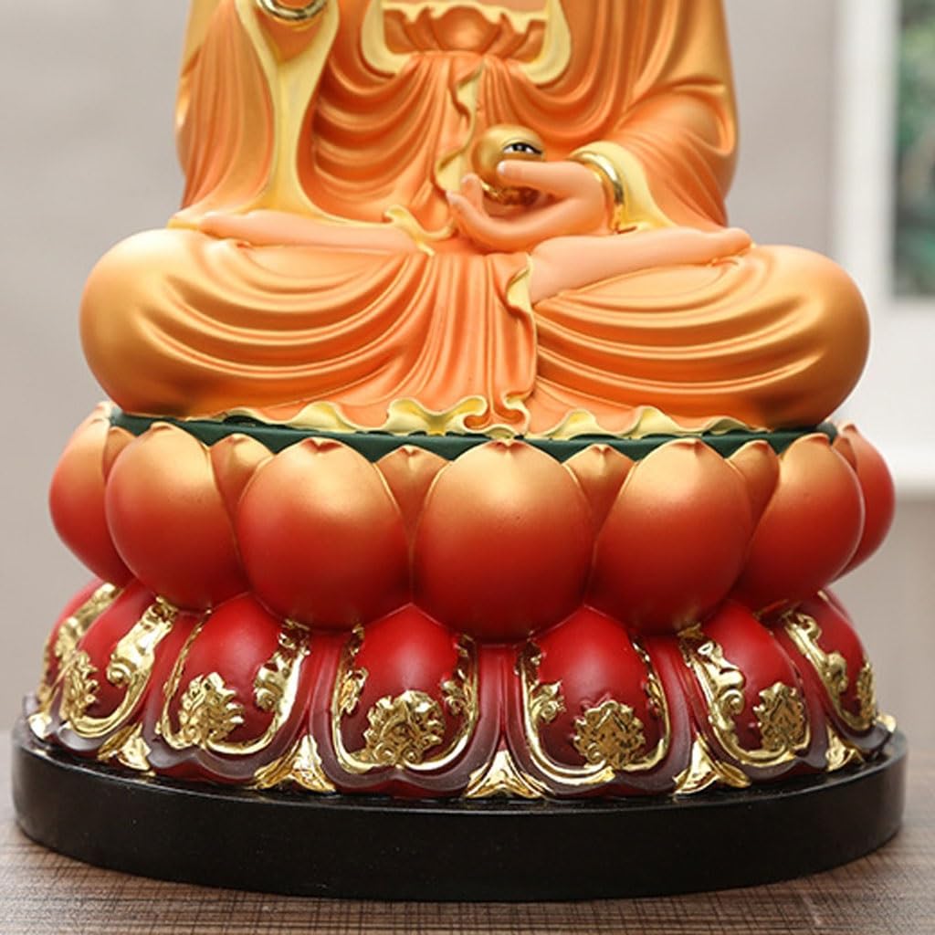 Posąg Buddy do wnętrz Dom Feng Shui żywica posąg Buddy Ozdoby Rzemiosło biurowe Salon Ozdoby wejściowe Medytująca Statua Buddy Figurka Rzeźba