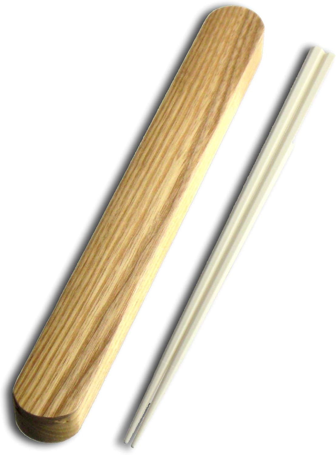 Nagao Hex Chopsticks & Chopsticks Case Set, 9.1 inches (23 cm), Ivory, Dishwasher Safe, Made in Japan