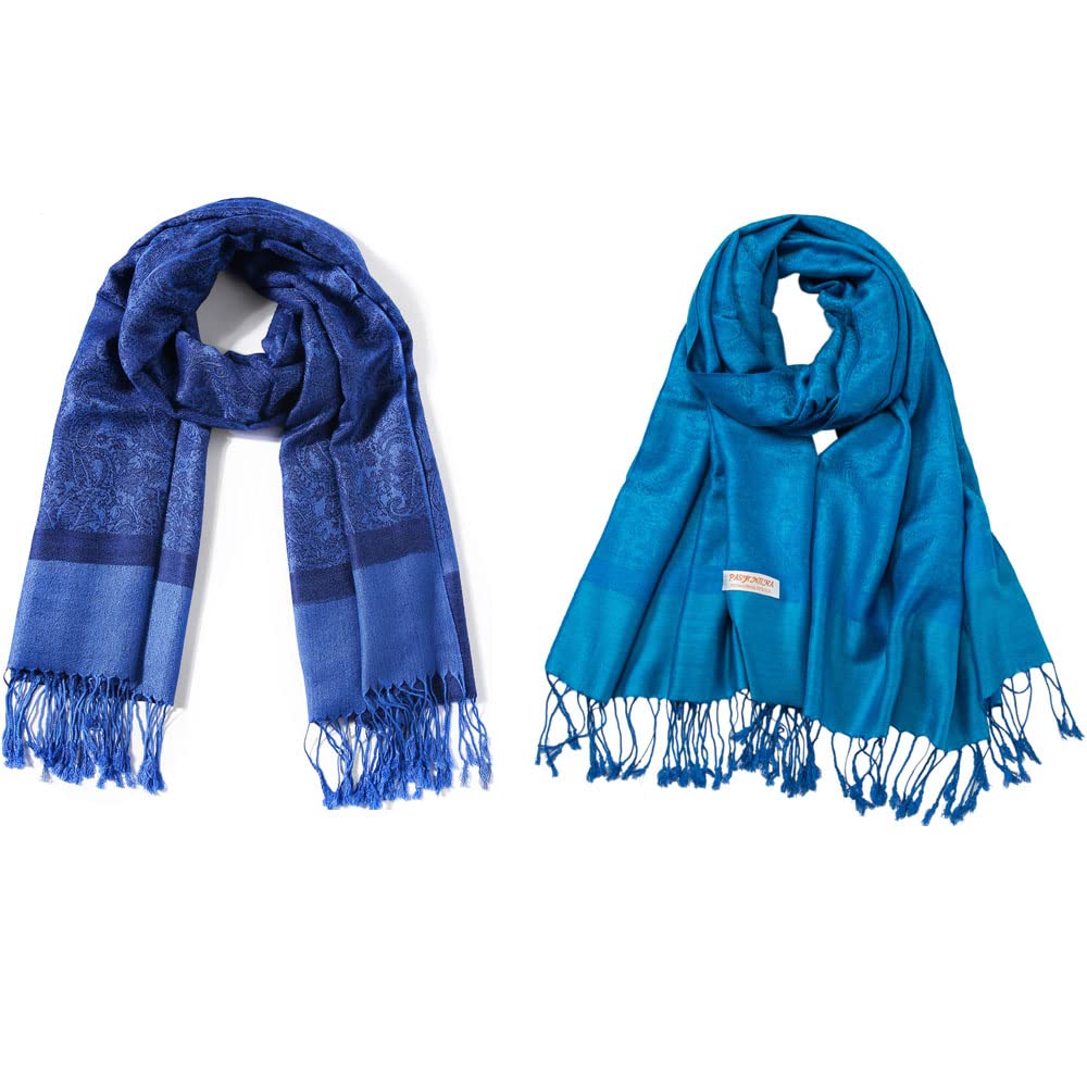 Becolored Royal blue scarf shawl