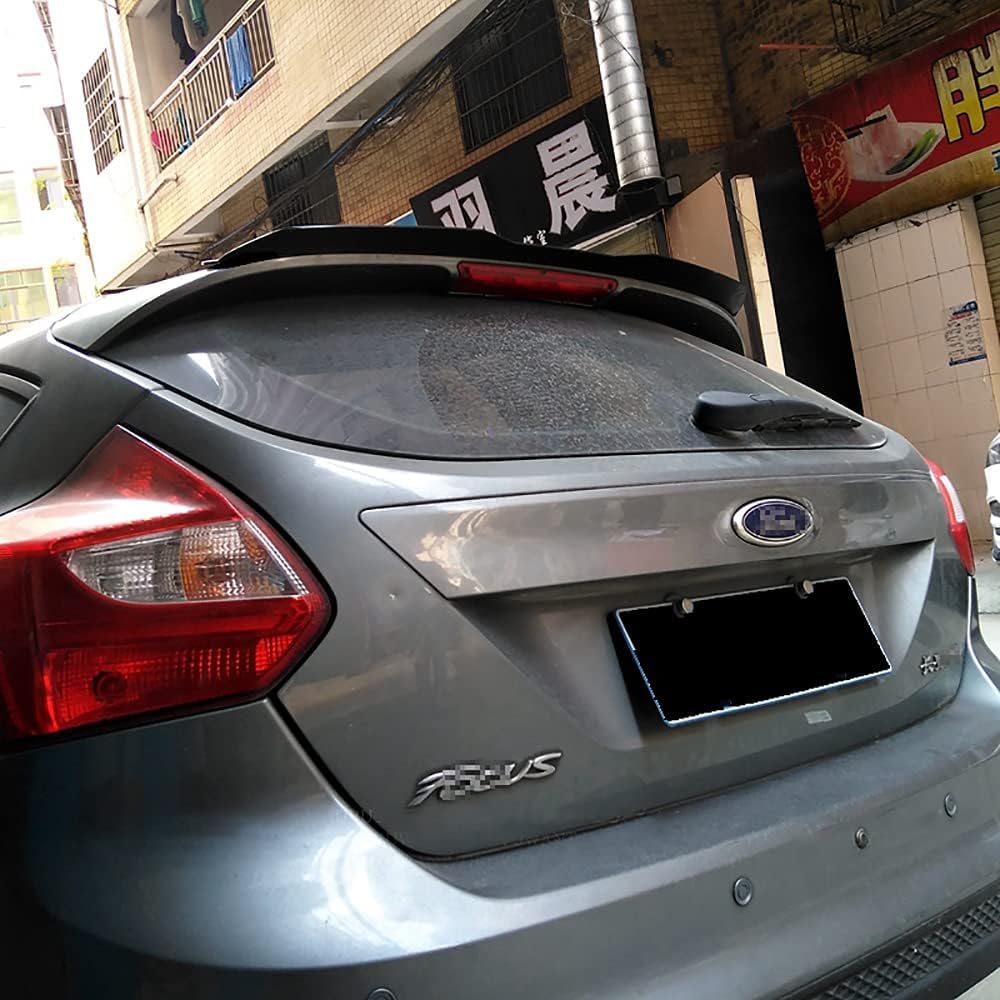 Ingke Light Abs Car Rear Spoilers For Ford Focus 2012-2017,Rear Roof Lip Molding Trim Rear Window Roof Spoiler