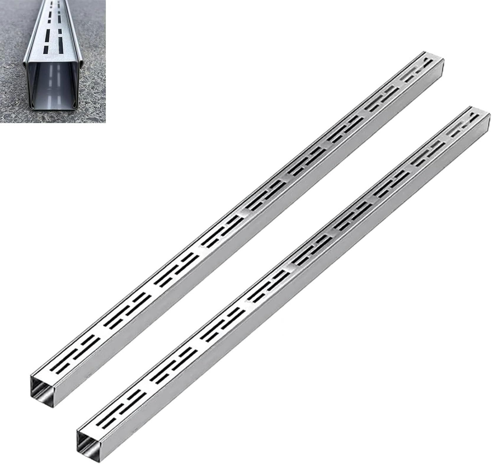 Grille de drainage en acier inoxydable L5xH3 cm lot de 2 pièces pour extérieur