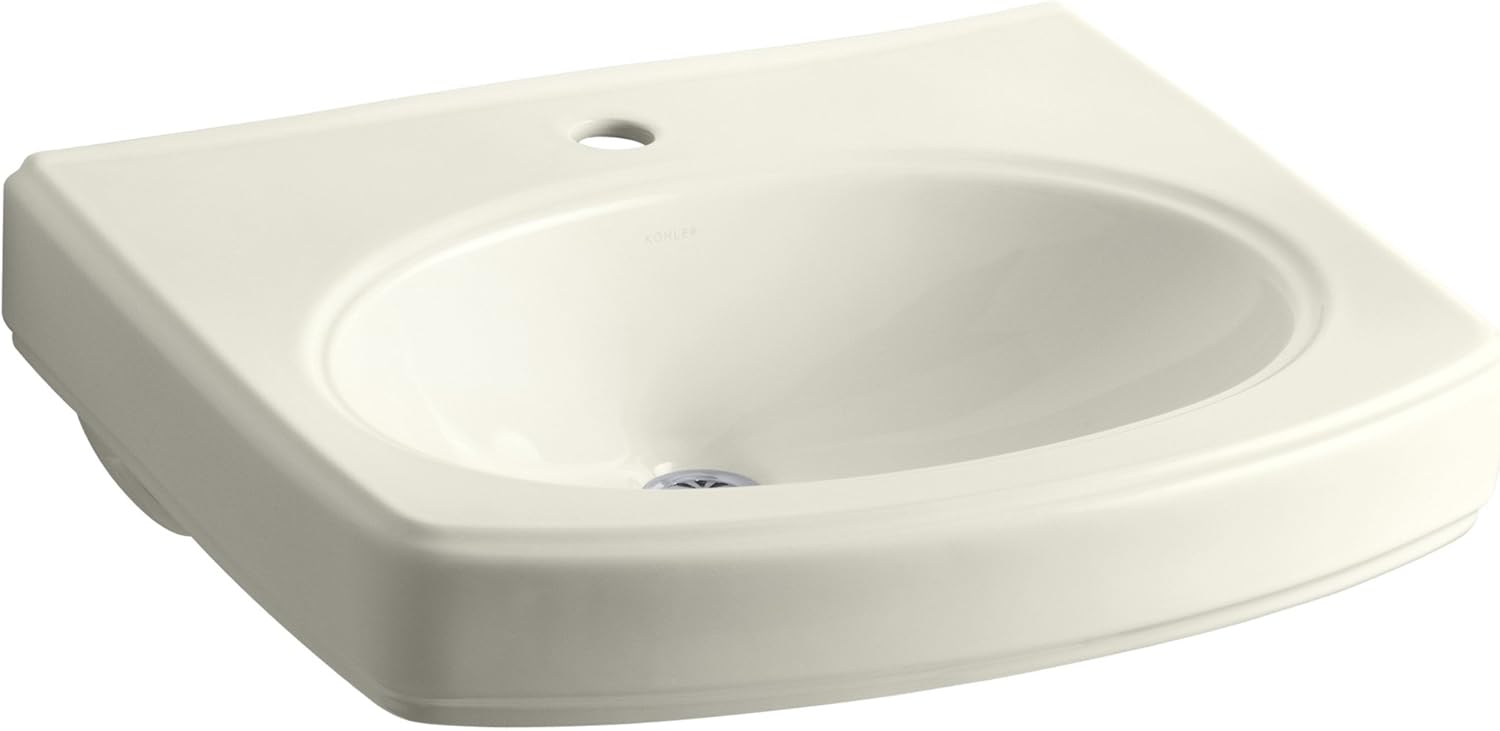 Bеѕt Cуbеr Mоndау 🔥 Kohler K-2028-1-96 Ceramic Wall Mounted Rectangular Bathroom Sink, 24.25 x 20.625 x 10.125 inches, Biscuit Bеѕt Cуbеr Mоndау 🔥 Kohler K-2028-1-96 Ceramic Wall Mounted Rectangular Bathroom Sink, 24.25 x 20.625 x 10.125 inches, Biscuit
