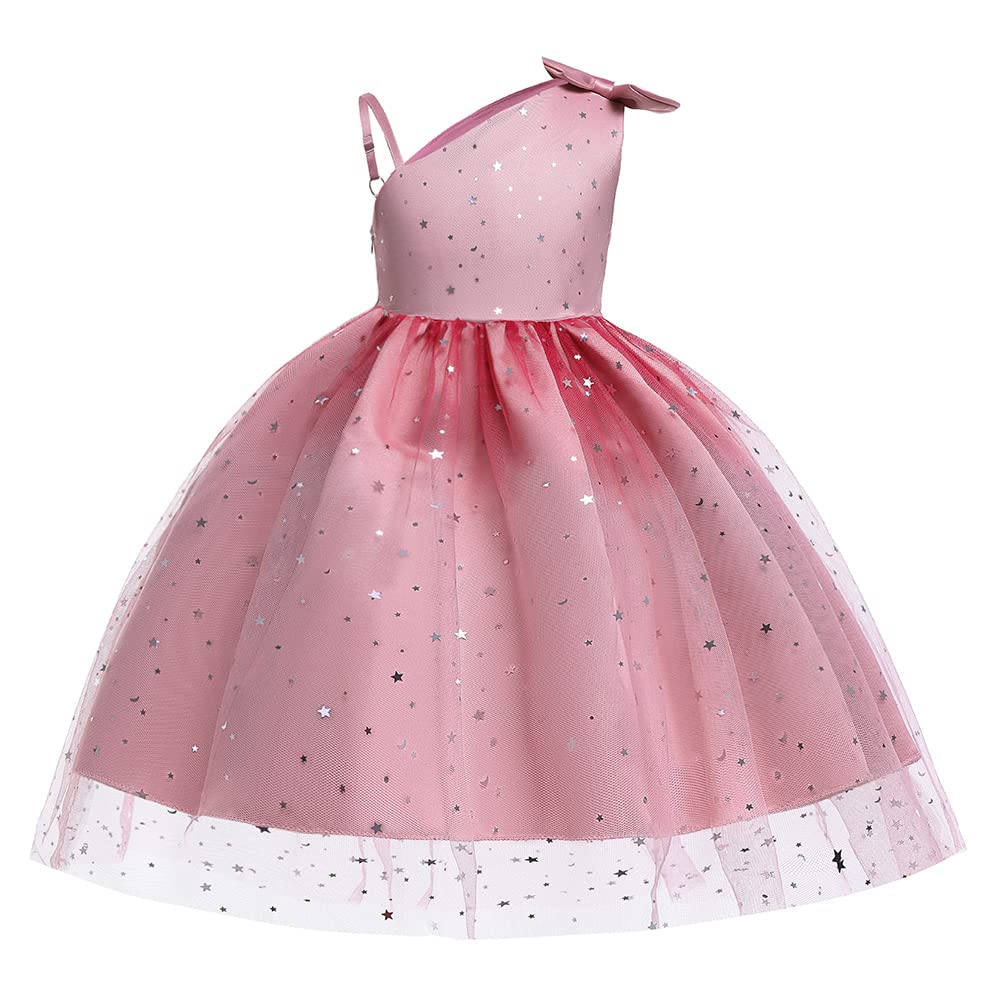 Toddler Rainbow Pageant Dresses for Girls Tutu Party Sparkly Princess Gown 2-10Years