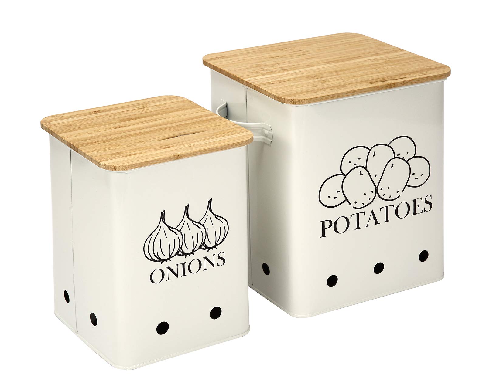 Buy Xbopetda Potato Onion Storage Bin, Kitchen Storage Canister Set of