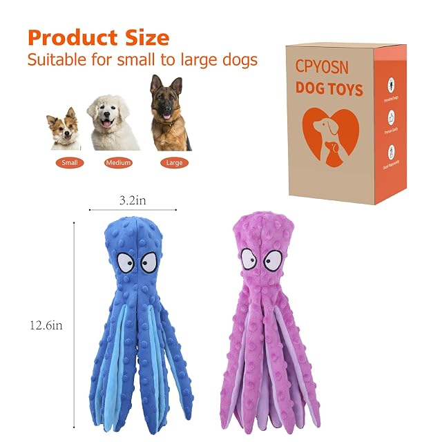 Foto 7 de 7 de CPYOSN Pulpo de Juguetes chirriantes para Perros