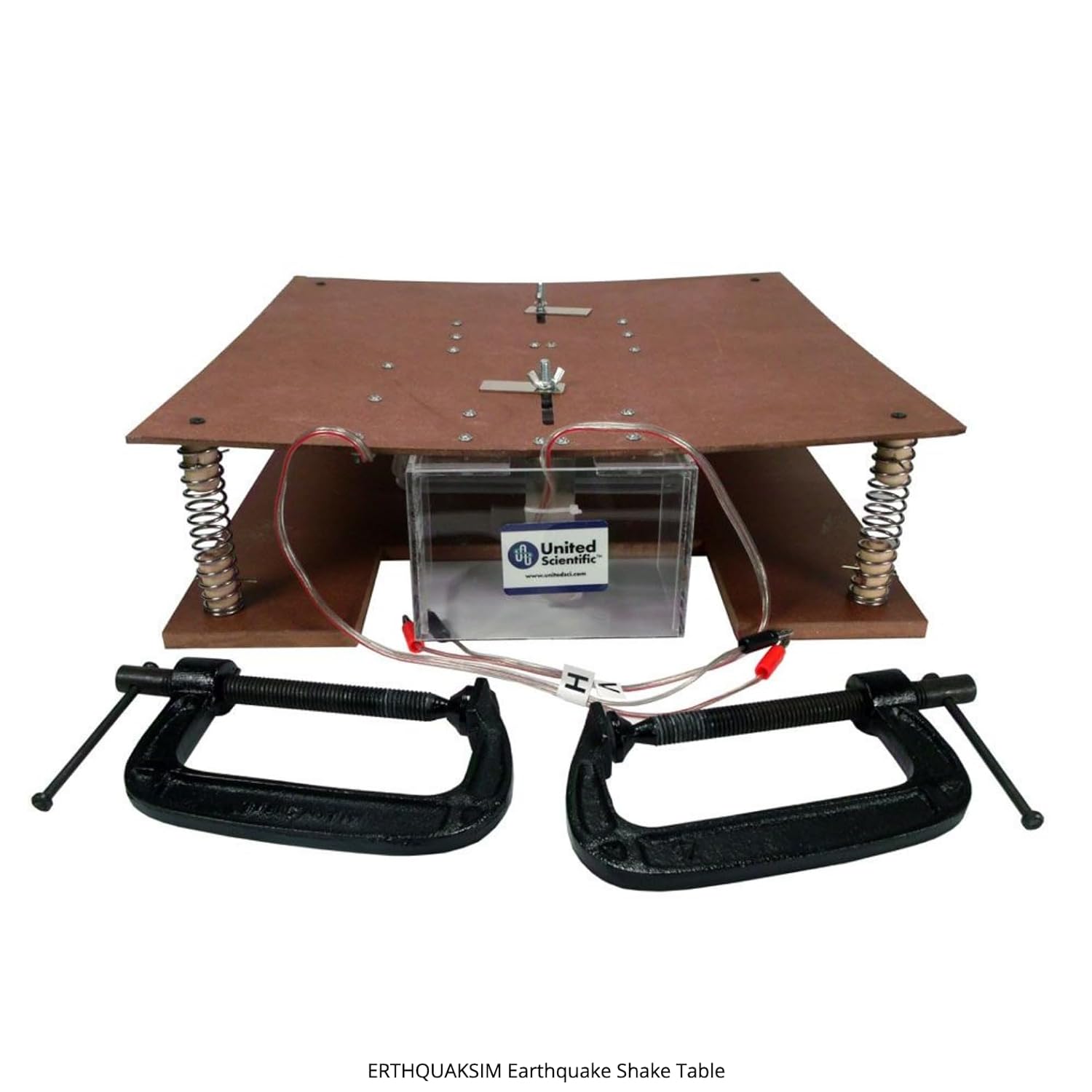 United Scientific™ Earthquake Shake Table; Educational Demonstration, 1-5 V DC Power Supply Not Included,