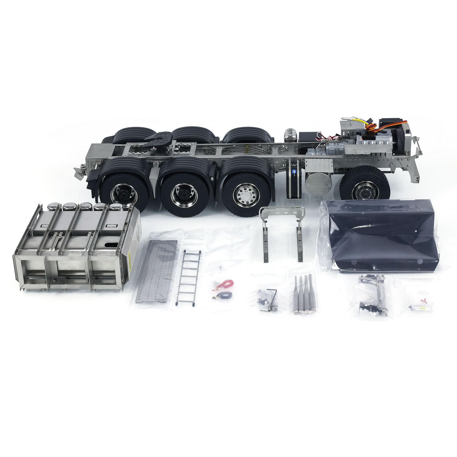 TOUCAN RC HOBBY Scaleclub 8X8 Metal Chassis for R620 1 14 RC Tractor Truck R730 Electric Cars