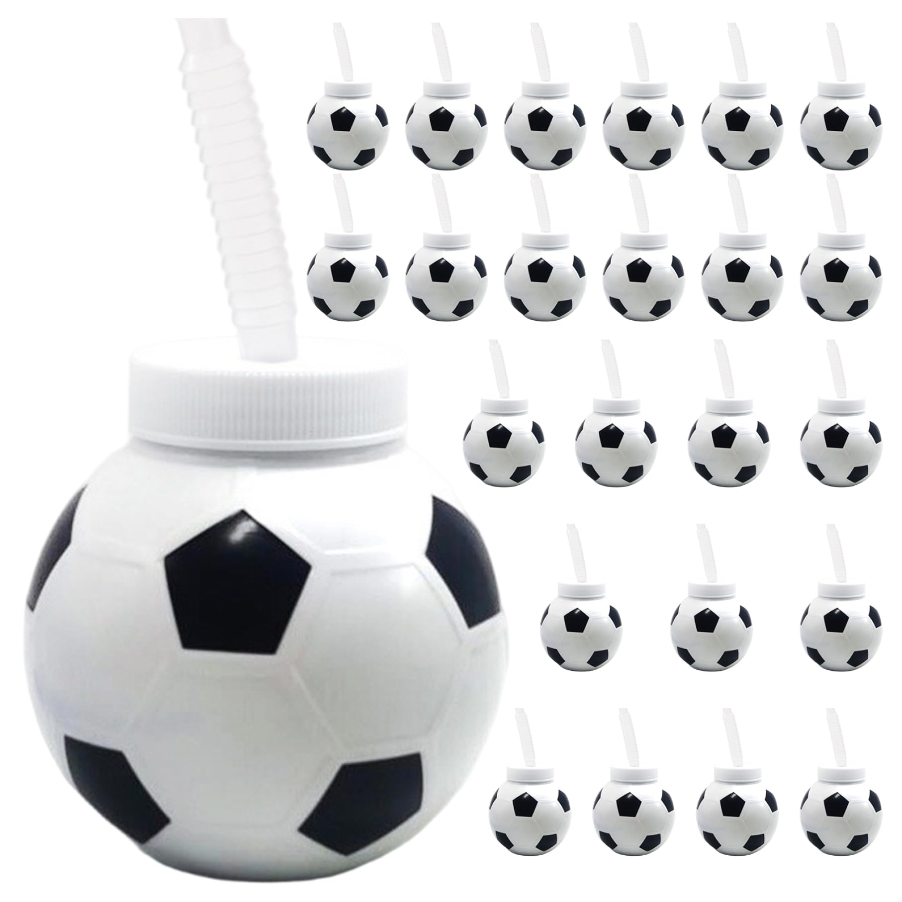 Tasses de foot lot de 24 pièces pour boissons et décoration de table