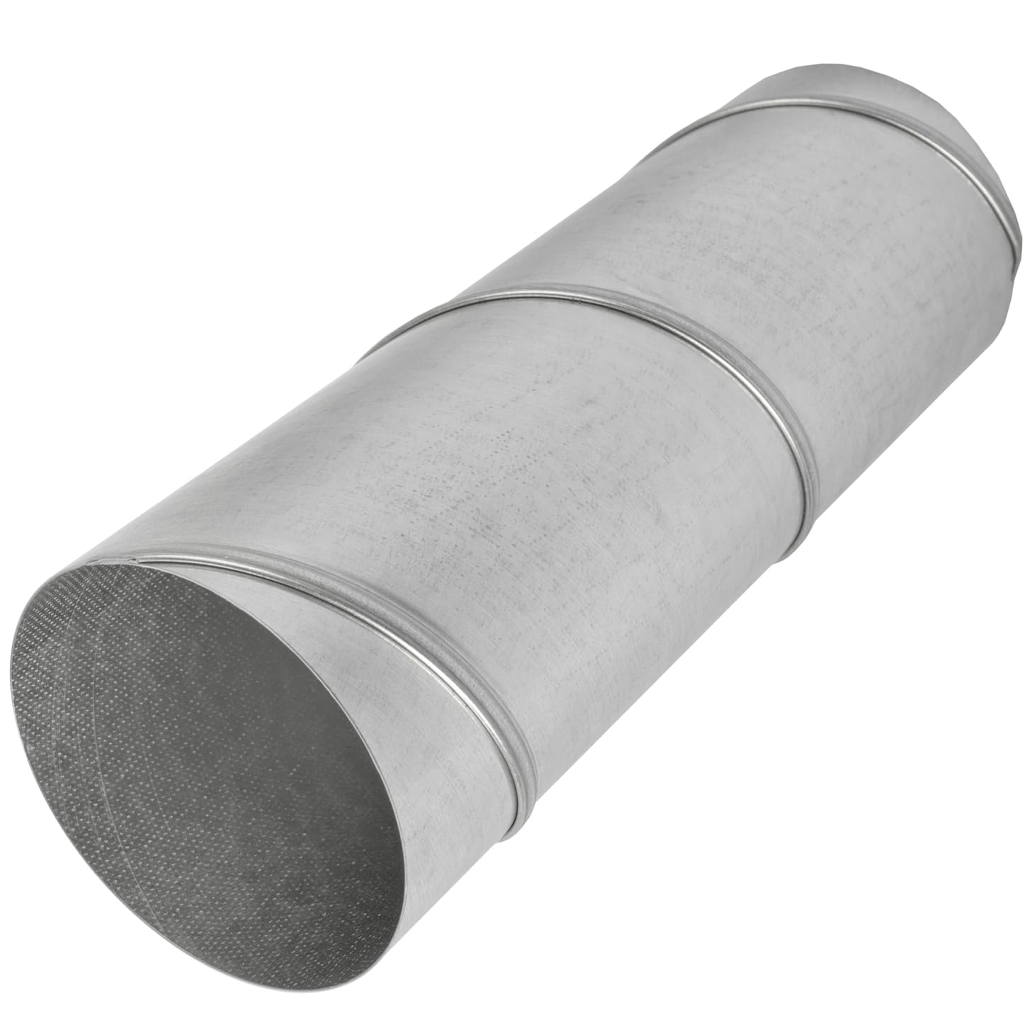 Vent Systems Spiral Duct for 100mm Ducting - 0.3m Long Round Spiral Air Duct - Galvanised Steel, Metal Ducting Pipe for Dryer Hose, Tumble Dryer Pipe - Straight Rigid Duct - AC Unit Pipe, 100mm Pipe