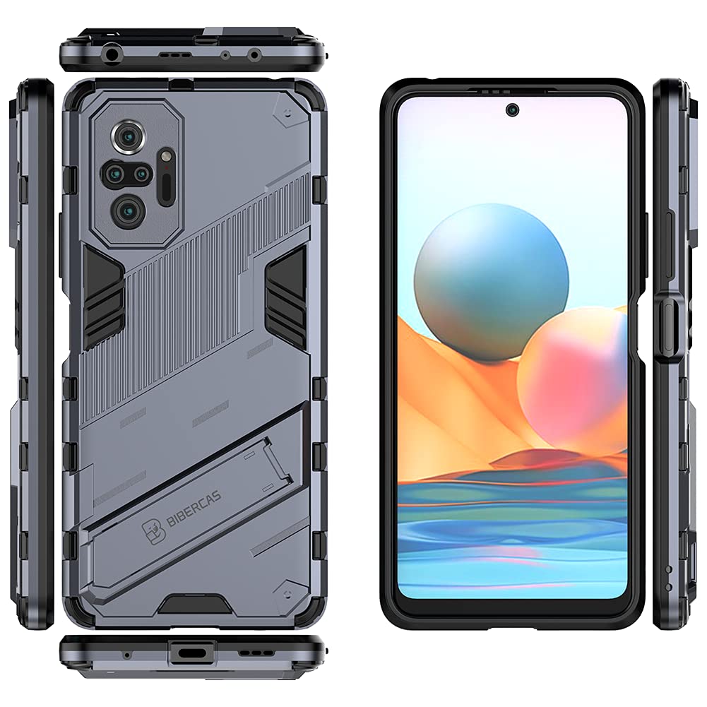 XINYEXIN Cover per Xiaomi Redmi Note 10 Pro 4G, Custodia Protettiva Trasparente Antiurto Antigraffio Grado Militare, Robusto Antiingiallimento Clear Bumper Case - Transparent