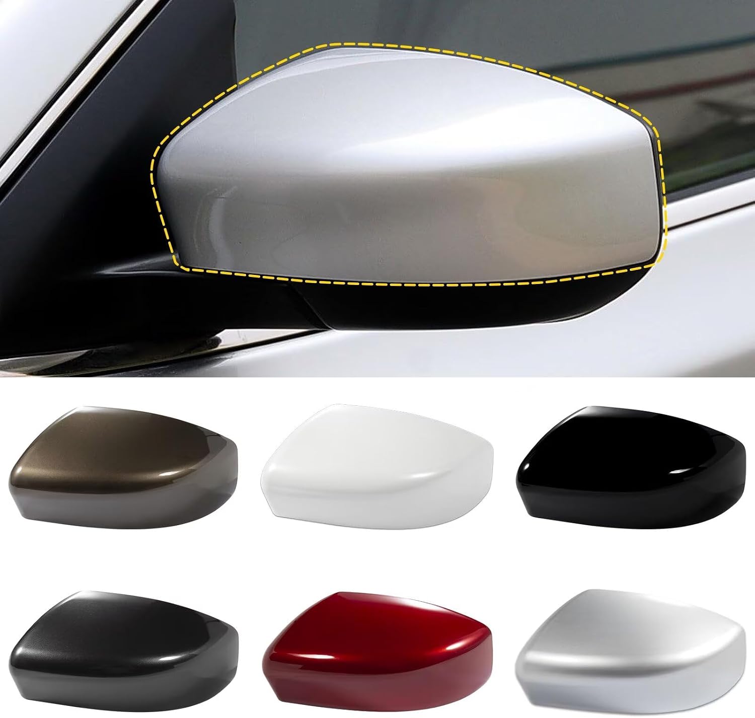 Car Door Side Rearview Mirror Cover Compatible With Nissan Sentra 2013 2014 2015 2016 2017 2018 2019 Housing Rearview Mirror Protective Cover Red Right Side