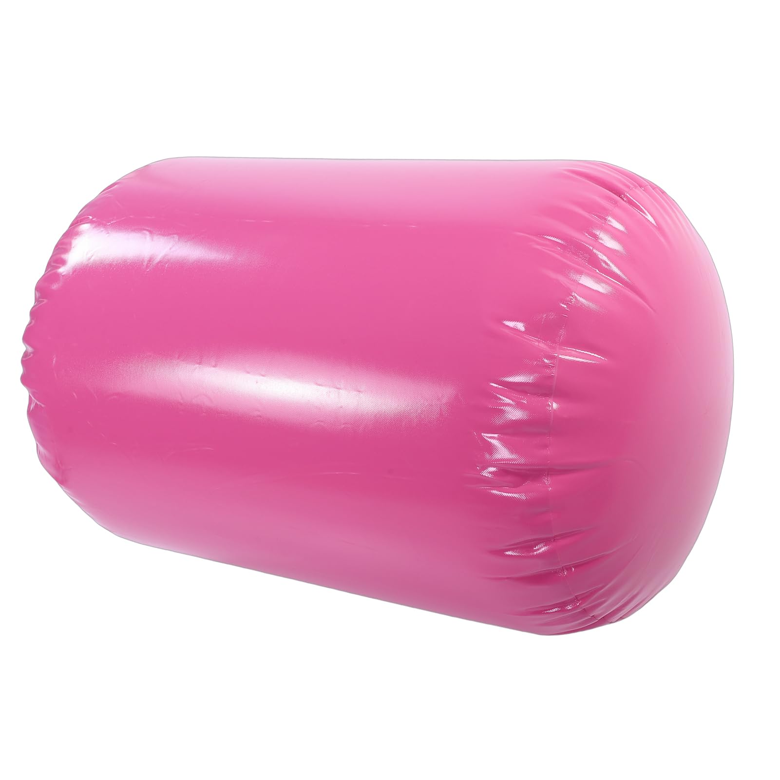 Generic Nadmuchiwany Wałek Gimnastyczny z ręczną pompką do Rozwijania Umiejętności Cheerleaderek i Siłowni 0,7 X 0,9 M (PINK)