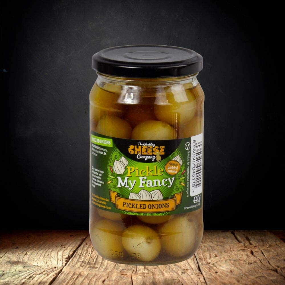 Chuckling Pickle My Fancy Classic Pickled Onions. Delicious Traditional Pickled Onions, A Delicious Gift Perfect for Many Occasions. The Ultimate Accompaniment To A Cheeseboard Or Snack Board.