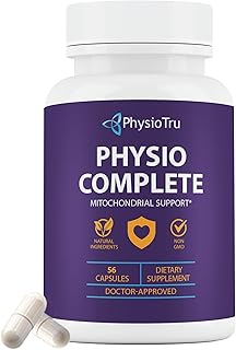 PhysioTru Physio Complete CoQ10 Supplement - Superior Nutrient Absorption, Antioxidant & Energy Support - Coenzyme Q10 Ubiquinone with Fulvic Acid, Magnesium Taurate & Reishi Extract - 1 Pack
