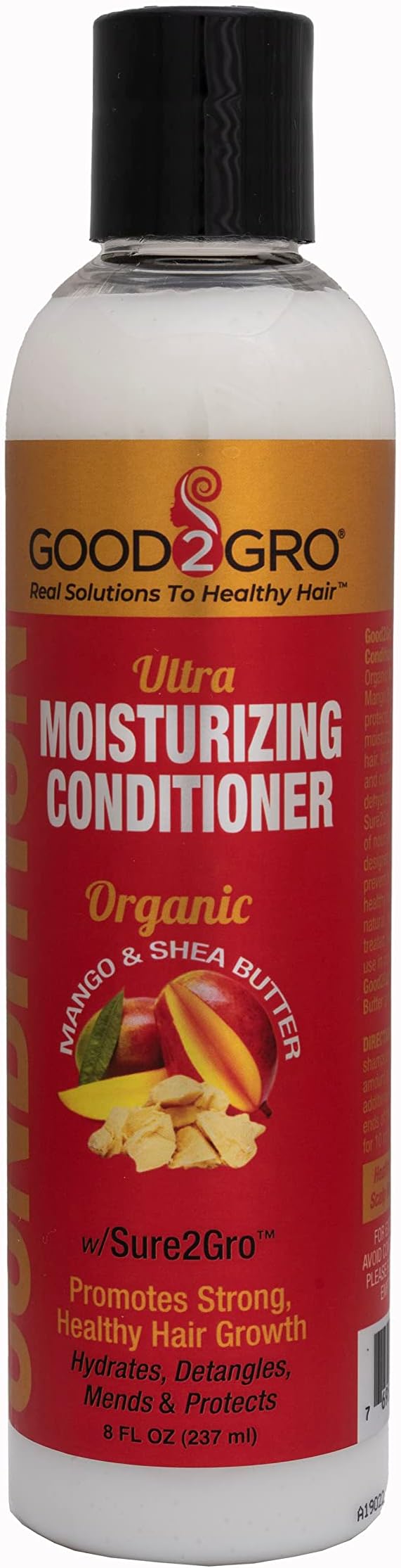GOOD2GRO Extra Strength Hydrating & Strengthening Conditioner โ 8oz | Mango & Shea Butter Repair & Restore Hair | De-Frizz, Reduce Breakage & Thinning | Vegan & Cruelty-Free Hair Care