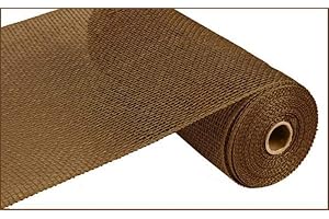 Poly Burlap Deco Mesh, 10'' x 10 Yards (Brown)