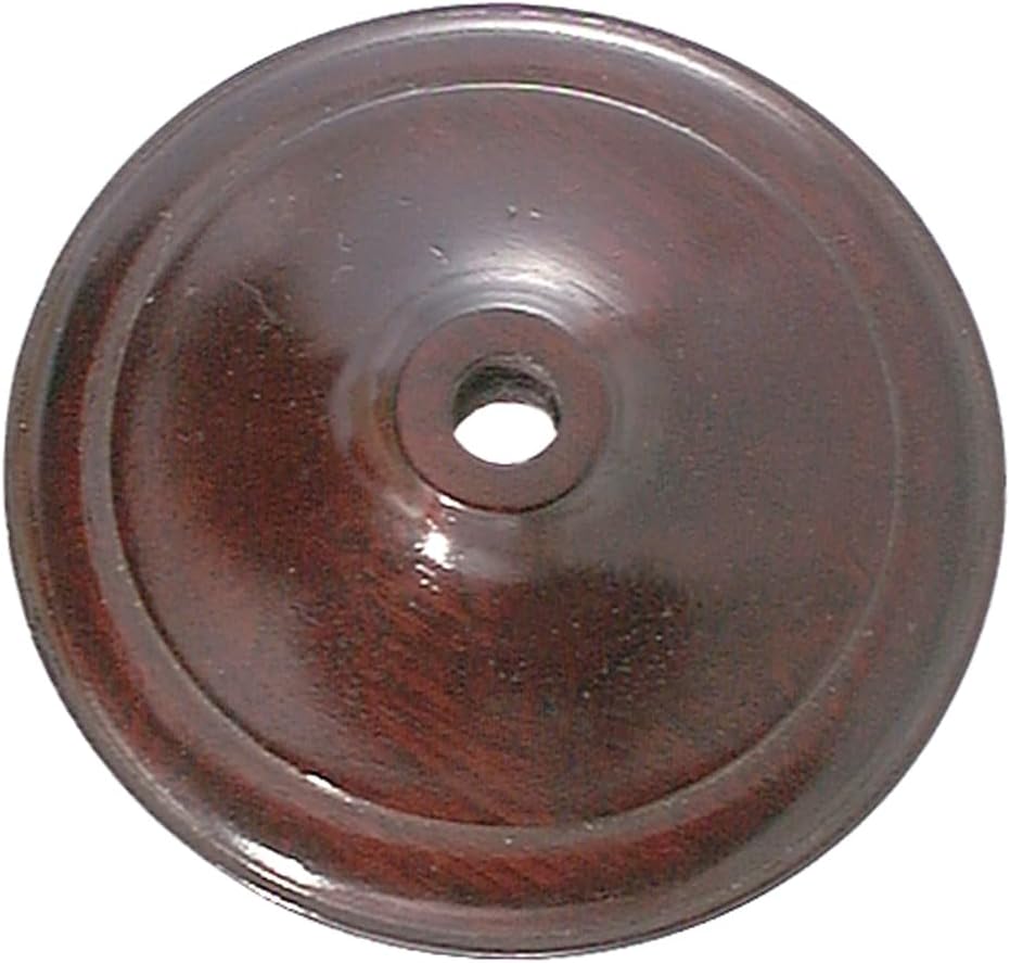 B&P Lamp® 5 Inch Diameter Wooden Vase Cap, Waxed Rosewood Finish
