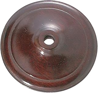 B&P Lamp® 4 Inch Diameter Wooden Vase Cap, Waxed Rosewood Finish