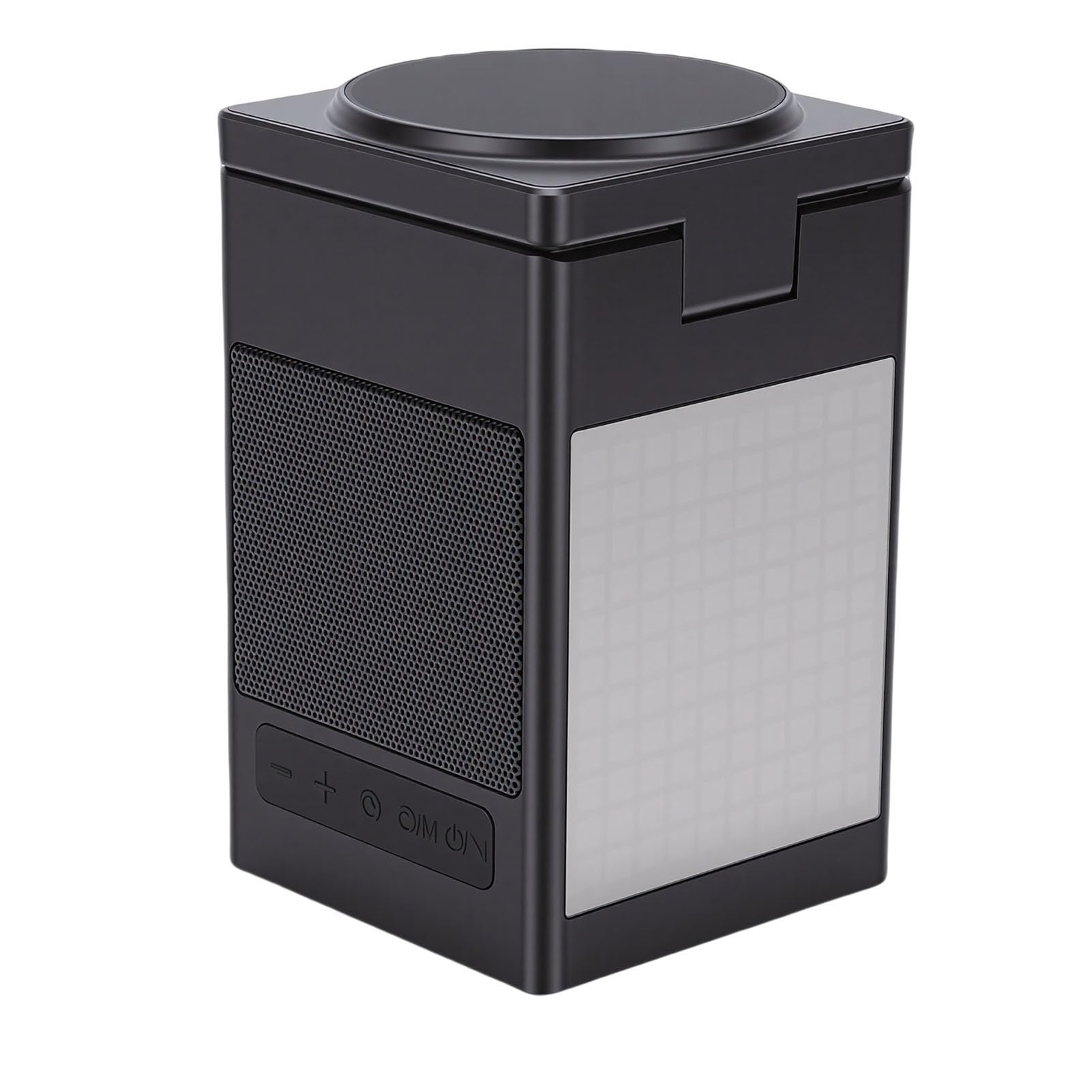 Cryfokt Caricabatterie Wireless 6 in 1, Caricabatteria per Altoparlante Bluetooth con Protezione di Sicurezza Avanzata, Stazione di Ricarica Rapida con Display con Animazione Pixel, Orologio