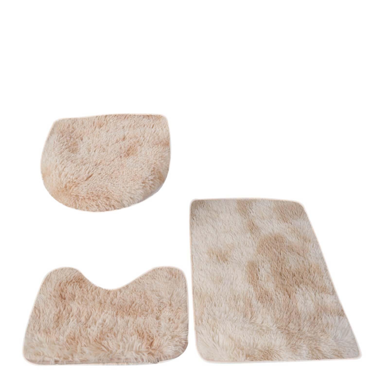 Tapis de salle de bain antidérapant absorbant lavable en machine lot de 3 tapis de bain