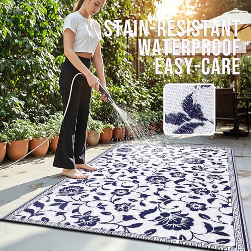 Save 33% on OLANLY Waterproof Outdoor Rug 5x8 ft - Image 3