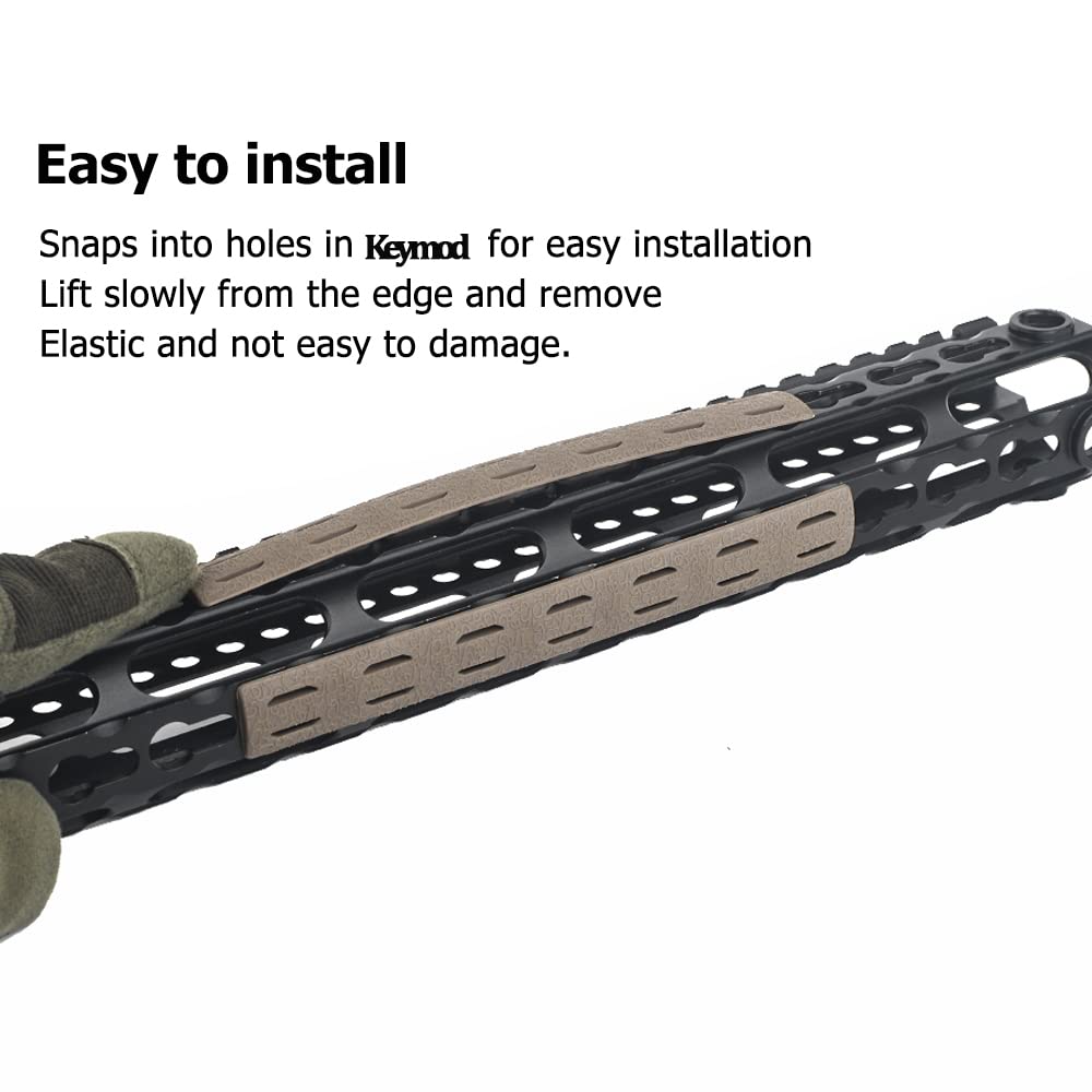 MLOK Rail Protection Main M-lok Rail Couvercle Panneau pour Système M