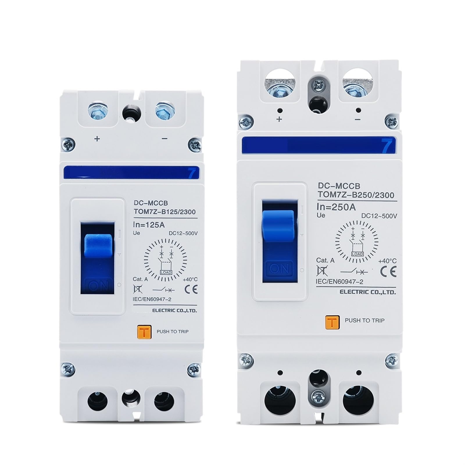 NVSFZGIYG 2P DC B Curve 500V Solar Molded Case Circuit Breaker MCCB Overload Protection Switch Protector for Photovoltaic PV 1Pcs(25v)