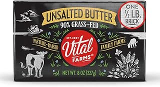 Vital Farms Butter Grass Fed Unsalted Brick, 8 Ounce