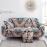 CHOZAN ソファーカバー 3人掛け 肘付き ストレッチ 北欧風 伸縮素材 滑り止め 防塵 ソファー保護 クッションカバー2枚付